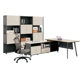 Modern style executive office desk desktop office furniture custom-made l shaped office desk (Color: Color, size: 1800*1600*750mm)