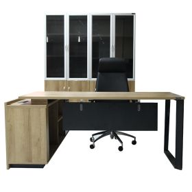 Hot Sale L Shaped Modern Office Furniture Desk Executive Office Desk (Color: Color, size: 1600*1600*750mm)