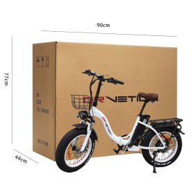 Fashion Simple Electric Bicycle (Color: White, Style: 20AH)