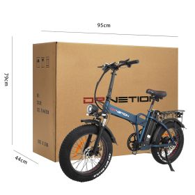 Fashion Simple Electric Bicycle (Color: Blue, Style: 20AH)